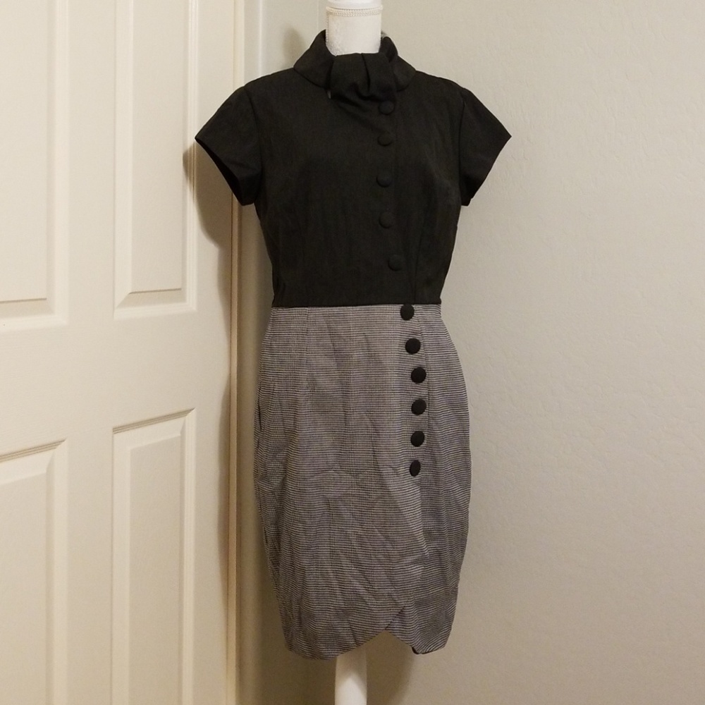 eShakti Tulip Hem Dress UK size 16 US size 12